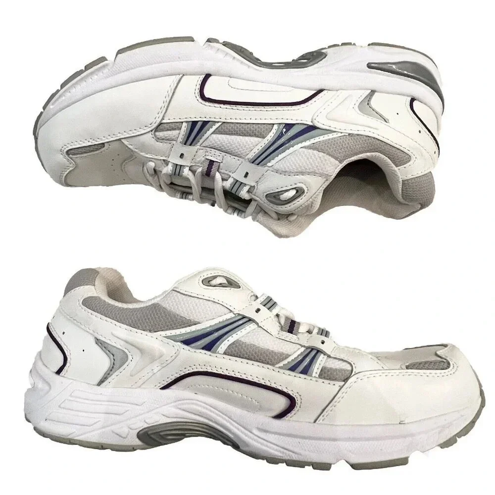 Vionic Women’s Walker Sneakers Size 11 Wide Athletic Orthotic White Purple